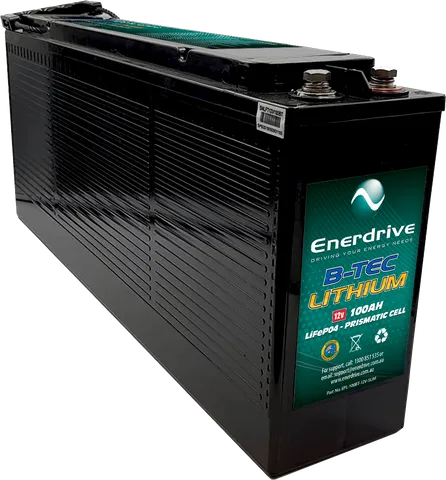 Enerdrive B-TEC 100AMP / 12V LIFEPO4 SLIM CASE BATTERY